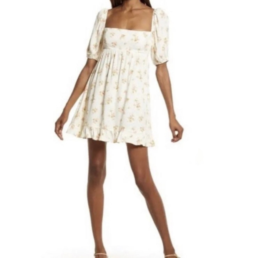 Reformation Bristol Floral Print Mini Dress Size S